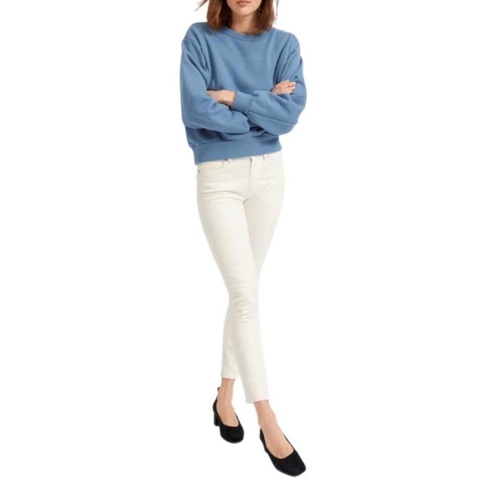 Everlane White The Mid Rise Skinny Ankle Jeans